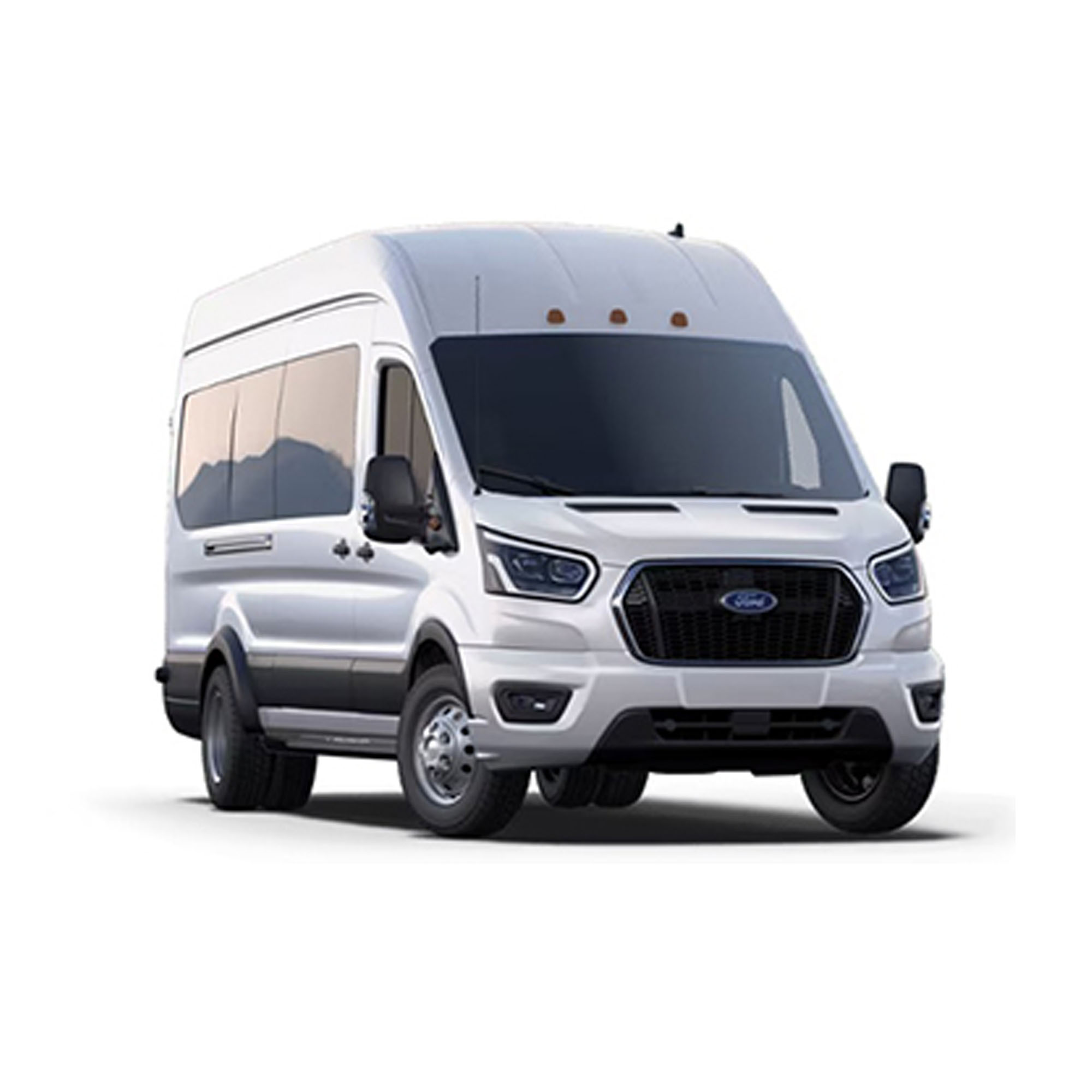 white ford 15 passenger van