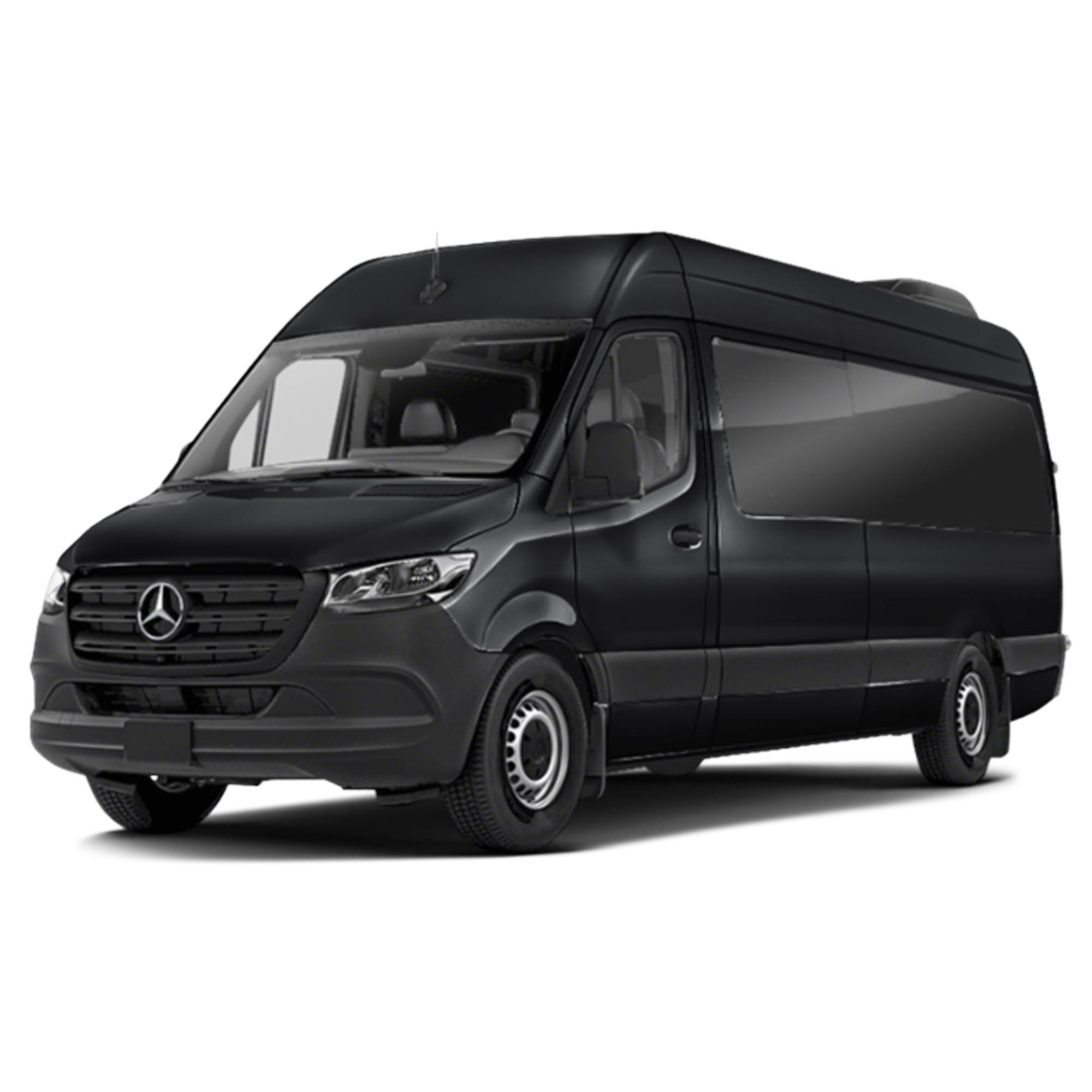 black mercedes sprinter van